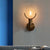 Vintage Copper Wall Lamp Glass Wall Sconce Light  Lamp Industrial Decor Led Mirror Lights