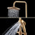 Wall Mounted Mixer Valve Rainfall Antique Brass Shower Faucet Complete Sets + 8" Brass Shower Head + Hand Shower + Hose Pipe