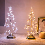 LED Christmas Tree Table Lamp Battery Power Modern Crystal Desk Table Lights