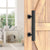 KAK 12 inches Sliding Barn Door Handle Pull Cabinet Flush Hardware Set Wood Door Handle I