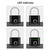 KERUI Smart Fingerprint Padlock USB Rechargeable Mini Size Finger Touch Lock for Door Cabinets Locker Bikes Door Lock