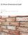 12pcs 3D Brick Wall Sticker Self-Adhesive PVC Wallpaper