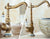 Bathroom Faucets Antique Bronze  for Kitchen Cold and Hot Water Basin Mixer Tap with Ceramic Single Handle Sink Tap Crane