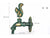 Decorative Antique Brass Garden Outdoor Faucet Cold Water Tap - With a Set of Brass Quick Connecter for 1/2" Inches Hose