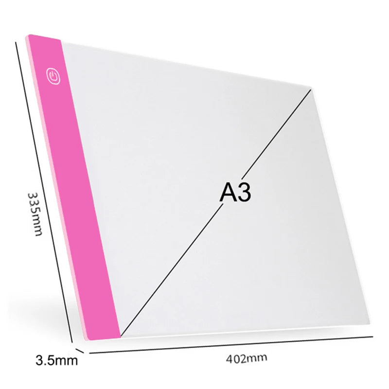 A3/A4/A5 Three Level Dimmable Led Light Pad Drawing Board Pad Tracing Light Box Eye Protection Easier for Diamond Painting