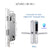 waterproof biometric fingerprint door Locks electronic Smart door lock RFID Card code lock For Aluminum Glass Door