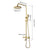 KEMAIDI Thermostatic Shower Set Gold Bathroom Shower System 38 Thermostatic Bath Shower Set