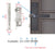 waterproof biometric fingerprint door Locks electronic Smart door lock RFID Card code lock For Aluminum Glass Door