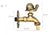 Decorative Antique Brass Garden Outdoor Faucet Cold Water Tap - With a Set of Brass Quick Connecter for 1/2" Inches Hose