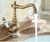 Bathroom Faucets Antique Bronze  for Kitchen Cold and Hot Water Basin Mixer Tap with Ceramic Single Handle Sink Tap Crane