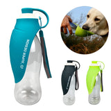 580ml Sport Portable Pet Dog Water Bottle Silicone Travel Dog Bowl Drinking Outdoor Pet Water Dispenser