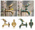 Decorative Antique Brass Garden Outdoor Faucet Cold Water Tap - With a Set of Brass Quick Connecter for 1/2" Inches Hose