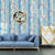 Vintage Wood Self Adhesive Paper Removable Peel Stick Wallpaper Blue Wood Panel