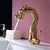 Basin Faucets Dragon Chrome Brass Bathroom Mixer Faucet Hot and Cold Single Hole Basin Crane Taps Sink Mixer Tap Basin Torneira