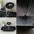 JIENI Square Black Bathroom Sink Washbasin Bath Set Faucet Mixer Tap Art Design Tempered Glass Hand Painted Waterfall Basin Tap