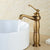 Antique Bronze Gold Black Crane Basin Faucet – Tall Bathroom Basin Sink Mixer Hot and Cold Water Tap