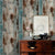 Vintage Wood Self Adhesive Paper Removable Peel Stick Wallpaper Blue Wood Panel