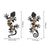 Eye Catching Short Metal Gecko Wall Art for Garden Outdoor Decoration