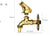 Decorative Antique Brass Garden Outdoor Faucet Cold Water Tap - With a Set of Brass Quick Connecter for 1/2" Inches Hose