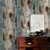 Vintage Wood Self Adhesive Paper Removable Peel Stick Wallpaper Blue Wood Panel