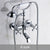 Bathtub Faucet Brass Chrome Bath Shower Set Silver Wall Mount Rain Shower Faucets Bathroom Shower Mixer Tap Set torneiras G021