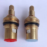 2 PCS 18mm Brass Replacement Ceramic Disc Tap Valves Cartridges innards Hot Cold SPARES Kitchen Basin Bathroom Accessory aba501