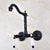 Swivel 360 Bathroom Bathtub Faucet Torneira Wall Mount Oil Rubbed Black Bronze Basin Sink Faucet Mixer Tap Knf836