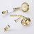 Luxury Antique Style Gold Color Bath Tub Faucet Ceramic Handle Hand held Shower Head Faucet Mixer Tap . YT-5329