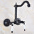 Swivel 360 Bathroom Bathtub Faucet Torneira Wall Mount Oil Rubbed Black Bronze Basin Sink Faucet Mixer Tap Knf836