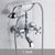 Bathtub Faucet Brass Chrome Bath Shower Set Silver Wall Mount Rain Shower Faucets Bathroom Shower Mixer Tap Set torneiras G021