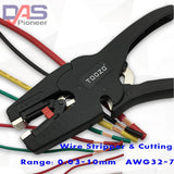 High Quality Self-Adjusting Insulation Wire Stripper Pliers Range 0.03-10mm Flat Nose for Short Eye-Catching Design