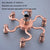 Antique Red Copper 8Inch Round Rainfall Shower Head Shower Arm Water Saving Hand Held Shower Head Spray 1.5 M Shower Hose