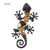 Eye Catching Short Metal Gecko Wall Art for Garden Outdoor Decoration