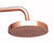 Antique Red Copper 8Inch Round Rainfall Shower Head Shower Arm Water Saving Hand Held Shower Head Spray 1.5 M Shower Hose