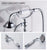 Bathtub Faucet Brass Chrome Bath Shower Set Silver Wall Mount Rain Shower Faucets Bathroom Shower Mixer Tap Set torneiras G021