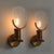 Vintage Copper Wall Lamp Glass Wall Sconce Light  Lamp Industrial Decor Led Mirror Lights