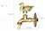 Decorative Antique Brass Garden Outdoor Faucet Cold Water Tap - With a Set of Brass Quick Connecter for 1/2" Inches Hose