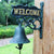 Nordic Country Retro Welcome Double-sided Listing Doorplate Cast Iron Art Doorbell Hand Bell