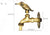 Decorative Antique Brass Garden Outdoor Faucet Cold Water Tap - With a Set of Brass Quick Connecter for 1/2" Inches Hose