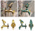 Decorative Antique Brass Garden Outdoor Faucet Cold Water Tap - With a Set of Brass Quick Connecter for 1/2" Inches Hose