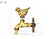 Decorative Antique Brass Garden Outdoor Faucet Cold Water Tap - With a Set of Brass Quick Connecter for 1/2" Inches Hose