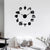 Cheese and Wine Modern Kitchen Art Stickers DIY Giant Wall Clock Alcoholic Drink Pub Bar Sign Cork Screw Decorative Wall Watch