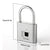 KERUI Smart Fingerprint Padlock USB Rechargeable Mini Size Finger Touch Lock for Door Cabinets Locker Bikes Door Lock