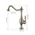 KEMAIDI  Chrome 360 Degree Swivel Kitchen 304 Stainless Steel Brushed Nickel, Hot and Cold Single Lever Sink Faucet