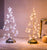 LED Christmas Tree Table Lamp Battery Power Modern Crystal Desk Table Lights