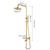 KEMAIDI Thermostatic Shower Set Gold Bathroom Shower System 38 Thermostatic Bath Shower Set