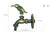 Decorative Antique Brass Garden Outdoor Faucet Cold Water Tap - With a Set of Brass Quick Connecter for 1/2" Inches Hose