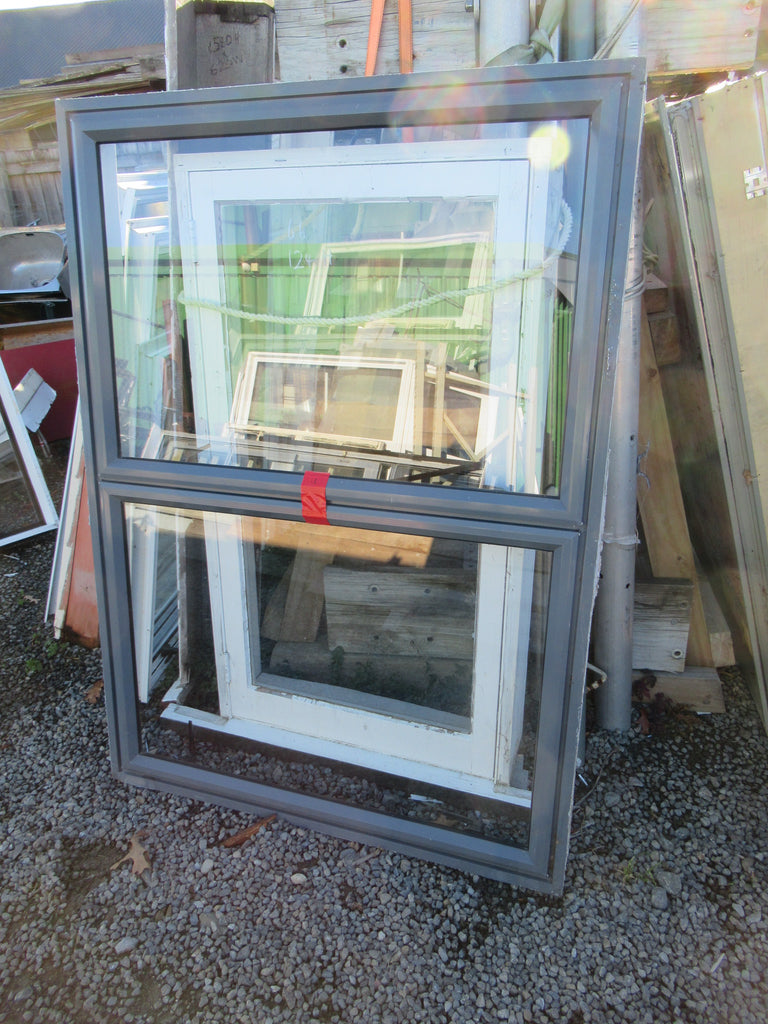 Grey Frair 2 Lite 2 Opeing Aluminium Window 1400H x 1040W