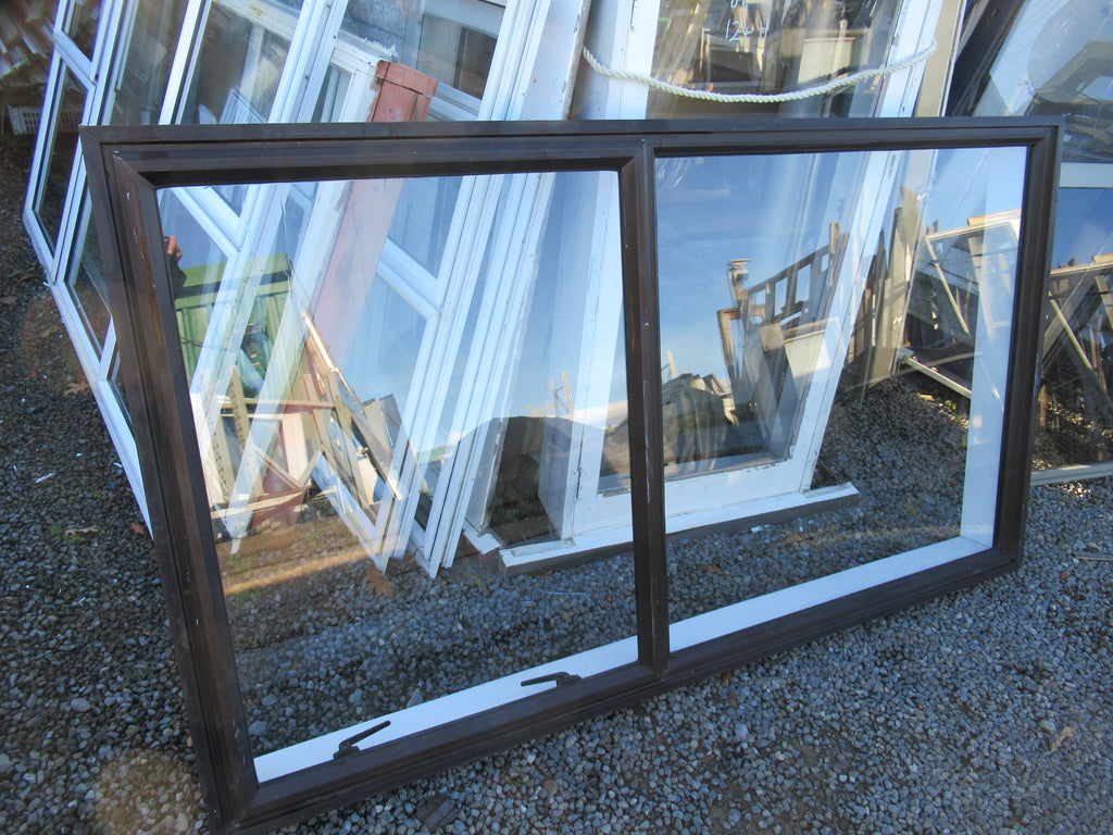 Brown 2 Lite with 1 Opening Aluminium Window 1010Hx 1810W