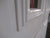 White 2 Panel, 2 Lite Aluminium Door with Key 1980H x 810W